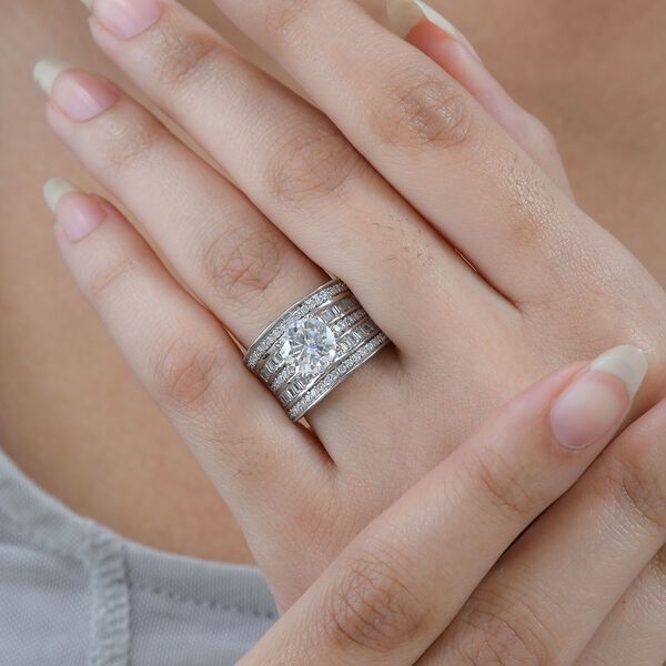 Moissanit Ring - 3,59 ct. image number 9