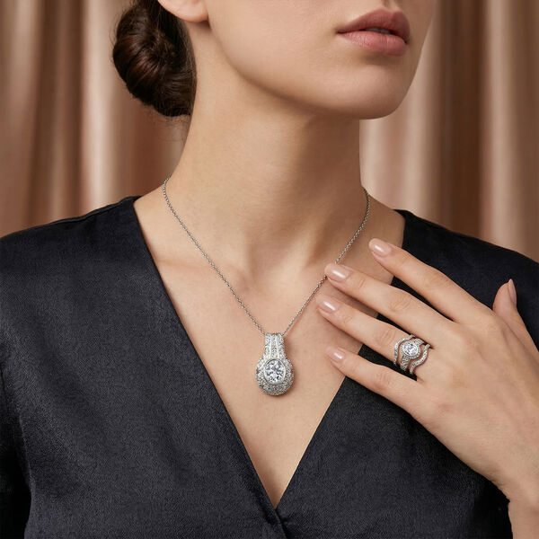 D'Joy Royal Bali- Moissanit Ringe und Anh&auml;nger in 925 Silber image number 2