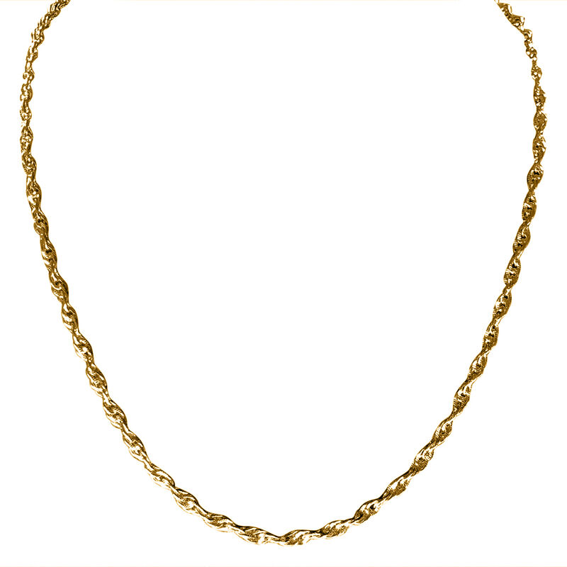 Italienische Singapur-Halskette ca. 45 cm 925 Silber vergoldet ca. 7,62g image number 0
