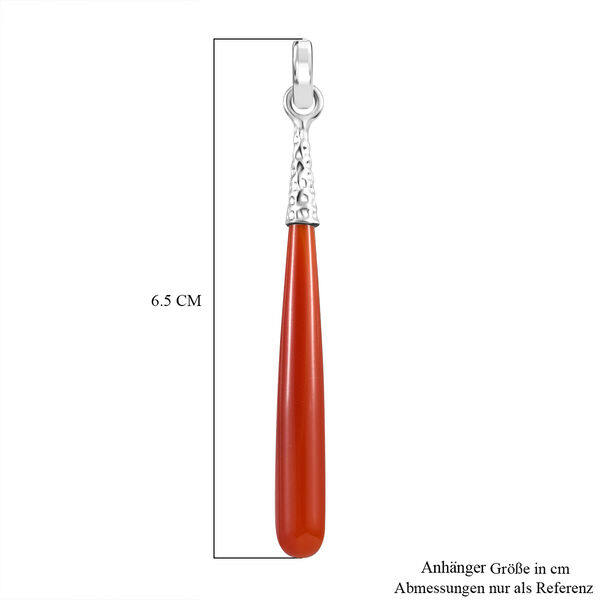 Roter Onyx Anh&auml;nger 925 Silber ca. 7.50 ct image number 4