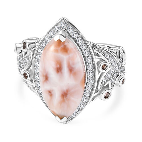 D’joy AA, Weißer Zirkon Ring 925 Silber rhodiniert (Größe 20.00) ca. 6,38 ct image number 0