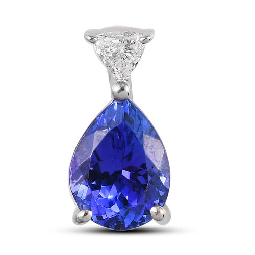 RHAPSODY AAAA Tansanit und Diamant-Anhänger, VS E-F, 950 Platin ca. 1,13 ct image number 0