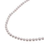 Weiße Süßwasser Perlen Halskette, 60 cm - 246 ct. image number 2