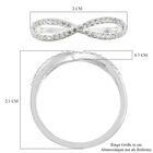 LUSTRO STELLA - Zirkonia-Infinity-Ring in Silber, 0,34 ct. image number 6