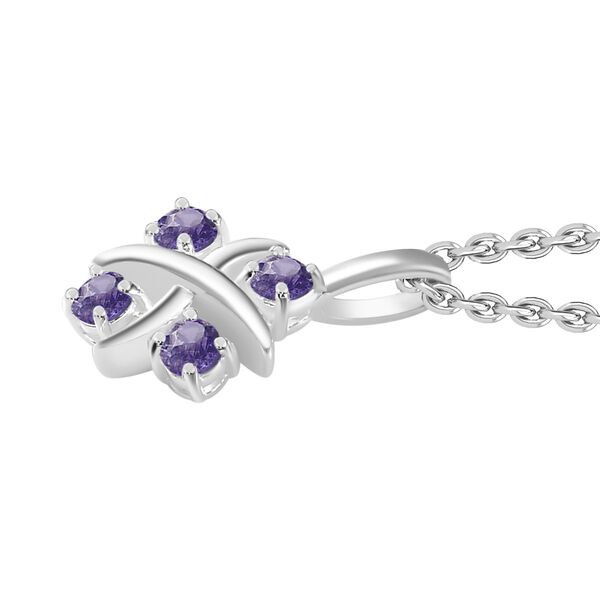 Designer Inspiriert XOXO Blauer Zirkonia Schmuckset 925 Silber und Edelstahl image number 4