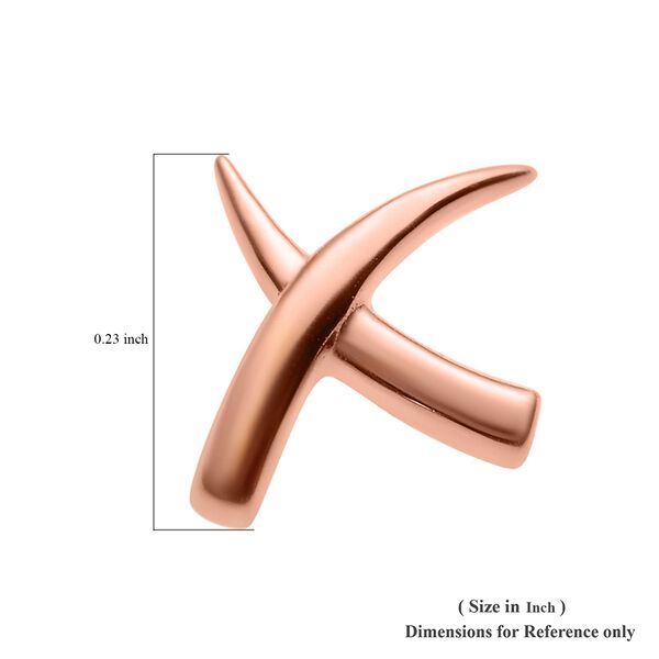 Molto Kiss Stacking Ohrstecker in Silber mit Ros&eacute;gold Vermeil image number 4