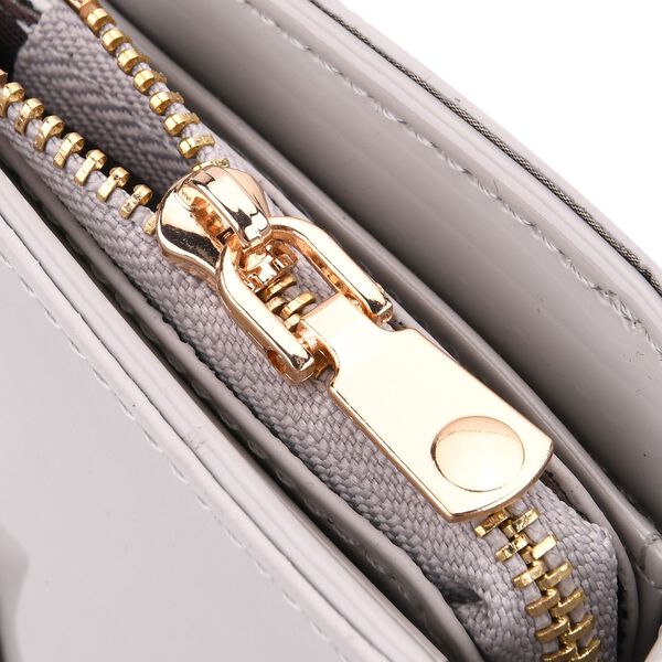 Jacquard-Schal aus Viskose und Geldbörse aus PU-Leder mit RFID-Schutz image number 9