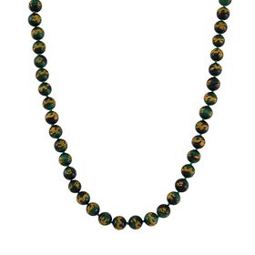 Grüne Tigerauge-Halskette, 50 cm - 335 ct.