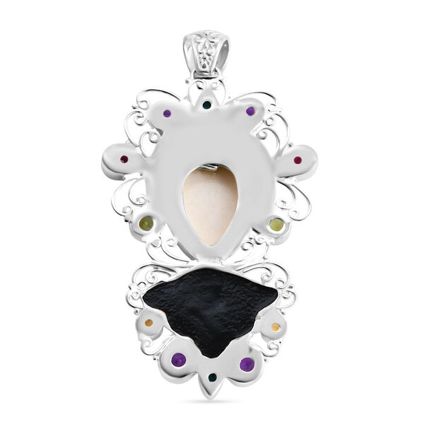 Royal Bali - Rhodolith Granat, Afrikanischer Amethyst Anh&auml;nger 925 Silber ca. 7,82 ct. image number 4