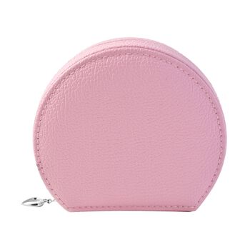 Zweilagige Kunstleder-Schmuckschatulle, Rosa