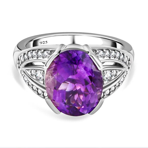AAA Marokkanischer Amethyst und Zirkon-Ring - 4,99 ct.