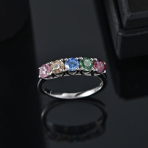 J Francis gefertigt mit SWAROVSKI- Mehrfarbiger Swarovski Zirkonia Ring image number 1
