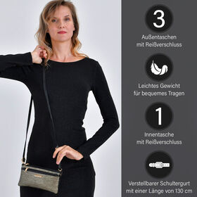 Stylische Sling Crossbody Tasche, Gold