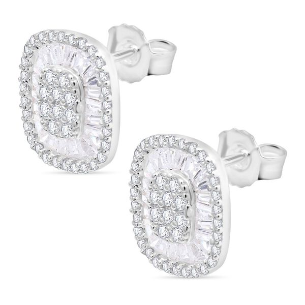 Weißer Zirkonia Schmuckset 925 Silber rhodiniert image number 7