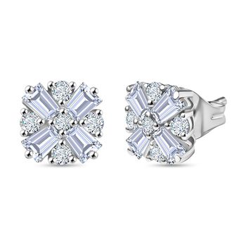 D'Joy Moissanit Ohrringe 925 Silber rhodiniert ca. 1.87 ct