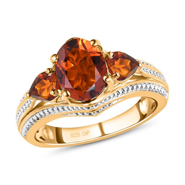 GP Art D&eacute;co Kollektion - Madeira Citrin und blauer Saphir-Ring - 2,68 ct. image number 4