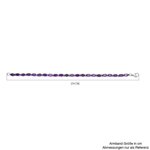 Afrikanisches Amethyst-Armband, 19 cm - 9,28 ct. image number 6