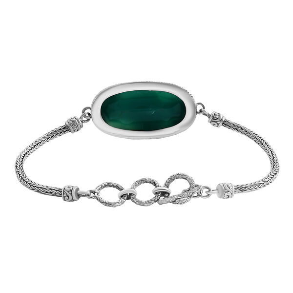 Royal Bali Kollektion- Verde Onyx Armband, 19cm - 20,96 ct. image number 3