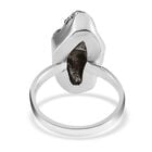 Handgearbeiteter Meteorit-Ring, 925 Silber (Größe 16.00) ca. 21,30 ct image number 5