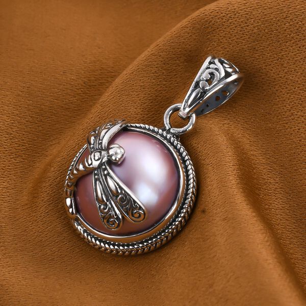 Royal Bali Kollektion - Rosa Mabe Perle-Anhänger image number 3