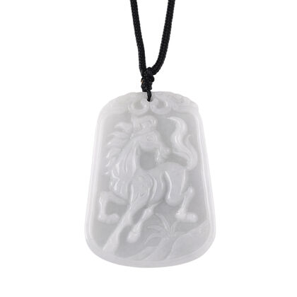 Wei&szlig;e Jade Halskette Flexibles (ca. 70 cm) ca. 100,00 ct.