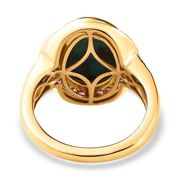 Sierra Nevada T&uuml;rkis und Rhodolith Granat Ring - 5,25 ct. image number 6