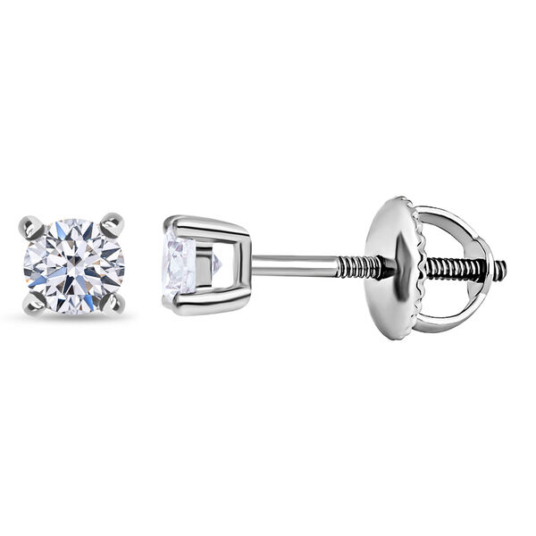 LUXURIANT IGI zertifizierte SI-GH Labor Diamant Ohrringe- 0,50 ct. image number 0
