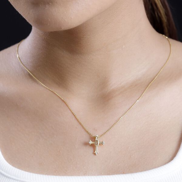 AA nat&uuml;rlicher goldener Tansanit und Moissanit-Anh&auml;nger - 0,36 ct. image number 3