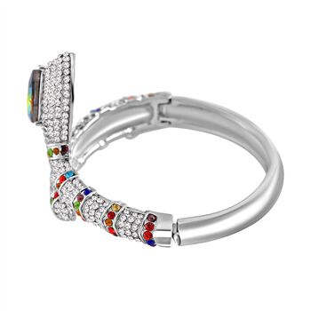 Mehrfarbiger Kristall-Armreif, 18 cm