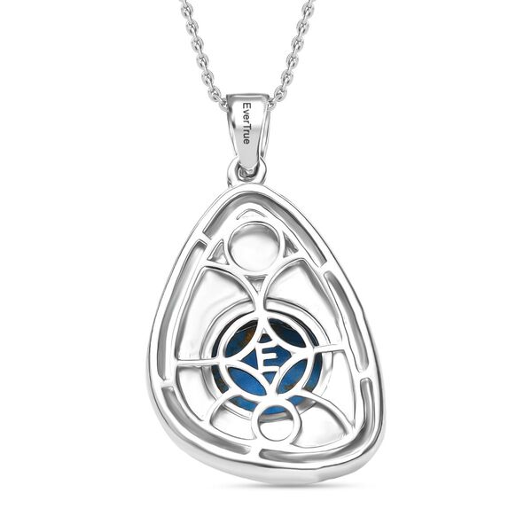 Blaues Türkis Schmuckset ca. 4.00 ct image number 4