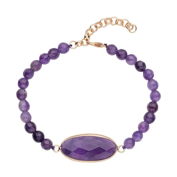 Afrikanisches Amethyst-Armband, 20 cm - 69 ct.