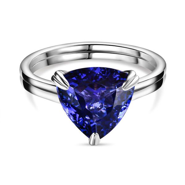 RHAPSODY AAAA Tansanit und VS EF Diamant Ring in 950 Platin - 4,88 ct.