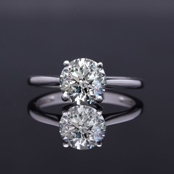 LUXURIANT SGL zertifizierter VS-EF Labor Diamant Ring in 585 Wei&szlig;gold - 3 ct. image number 1