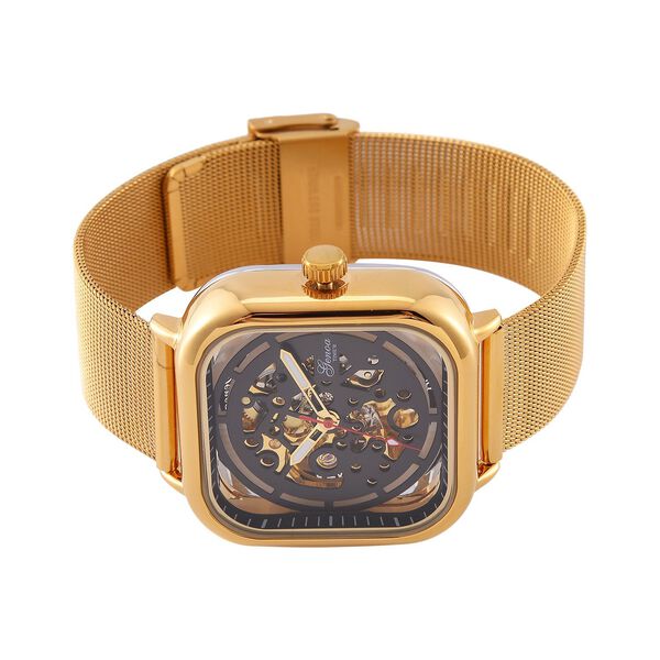 Reiner Edelstahl IP-GelbbeschichtungUhren 8.5 cm image number 5