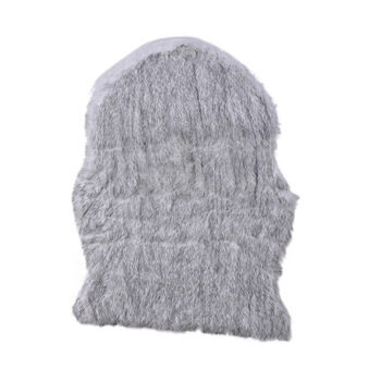 Luxus Kunstfell Glitzer Teppich, Gr&ouml;&szlig;e 100x180 cm, Silber weiss