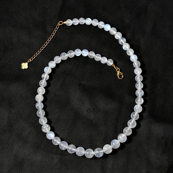 D'Joy Regenbogen Mondstein Halskette, 45 cm - 210 ct. image number 6