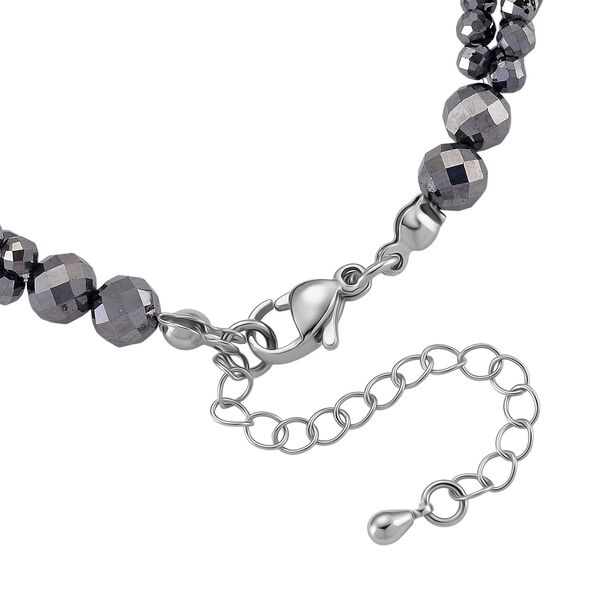 Terahertz Halskette ca. Flexibles cm 316L Edelstahl ca. 80.00 ct image number 3