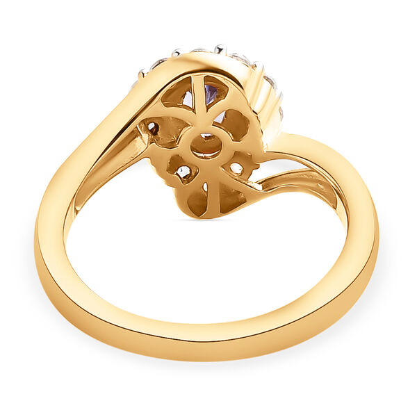 Tansanit und Zirkon-Ring - 0,94 ct. image number 6