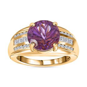 AA Marokkanischer Amethyst und Zirkon Ring - 5,70 ct.