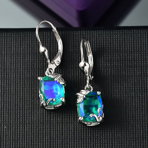D’joy Pfau Quarz Triplette Ohrringe 925 Silber rhodiniert ca. 4.23 ct image number 1