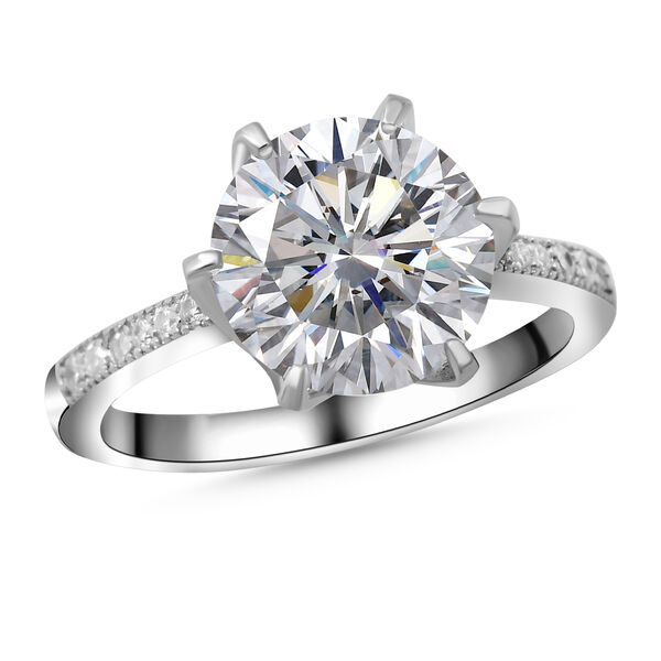 Lustro Stella - Wei&szlig;er Zirkonia-Ring, 925 Silber rhodiniert  ca. 0,84 ct image number 2