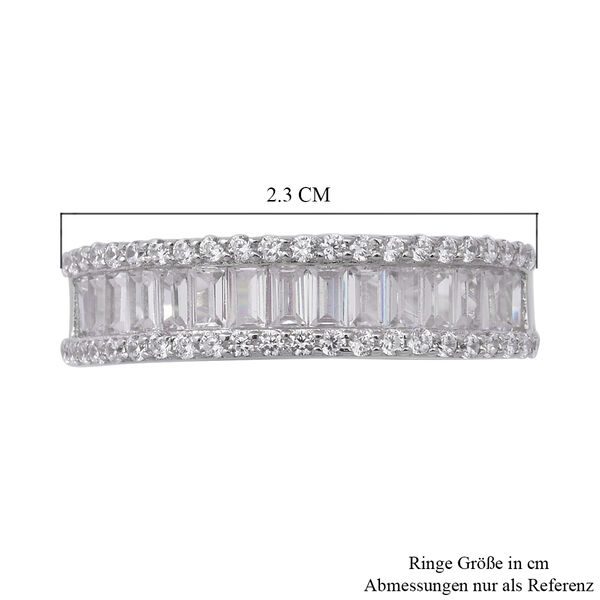 LUSTRO STELLA - Zirkonia Ring 925 Silber rhodiniert  ca. 0,81 ct image number 5