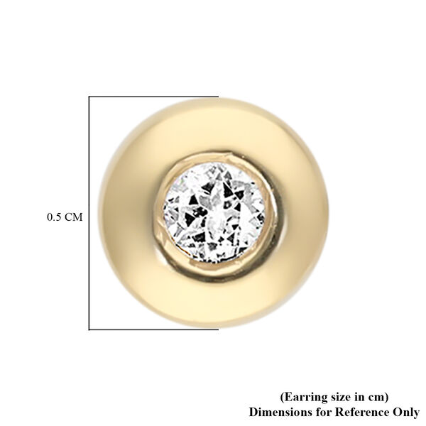 Diamant I2-I3 G-H Ohrstecker 585 Gelbgold ca. 0.10 ct image number 5