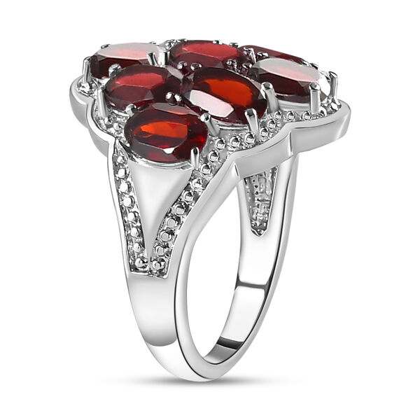 Roter Granat-Ring, (Größe 16.00) Edelstahl, ca. 5,39 ct image number 5