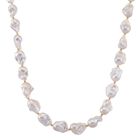 D'Joy AAAA Mehrfarbig-Barockperle Halskette ca. 50 cm 925 Silber vergoldet