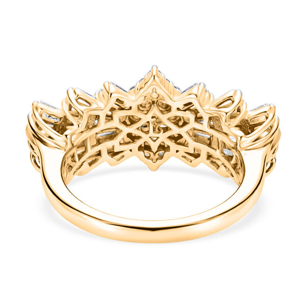 LUXURIANT DIAMOND - Lab Grown Diamant SI-GH Ring 925 Silber 750 Gelbgold Vermeil (Gr&ouml;&szlig;e 16.00) (10-15 Werktage Lieferzeit) ca. 2.00 ct image number 4