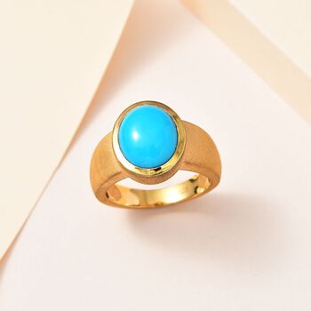 Sleeping Beauty T&uuml;rkis Ring- 4,26 ct.