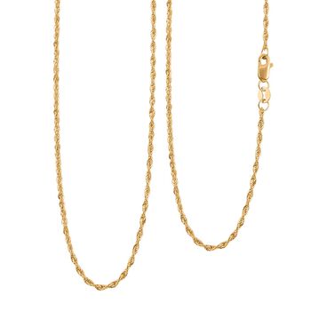 ILIANA - Italienische Kordelkette in 750 Gelbgold