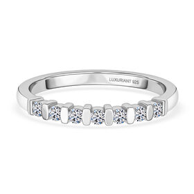 LUXURIANT SI-GH Labor Diamant Ring, 925 Silber rhodiniert - 0,22 ct.