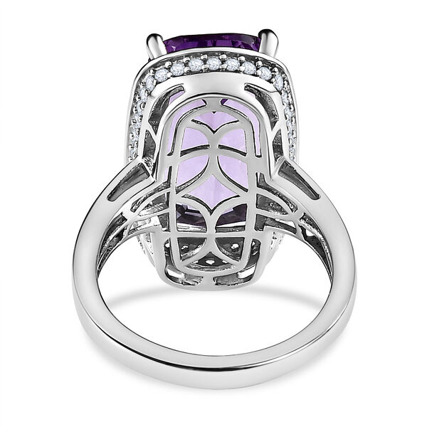 Rosa Amethyst und Zirkon Ring - 12,06 ct. image number 6